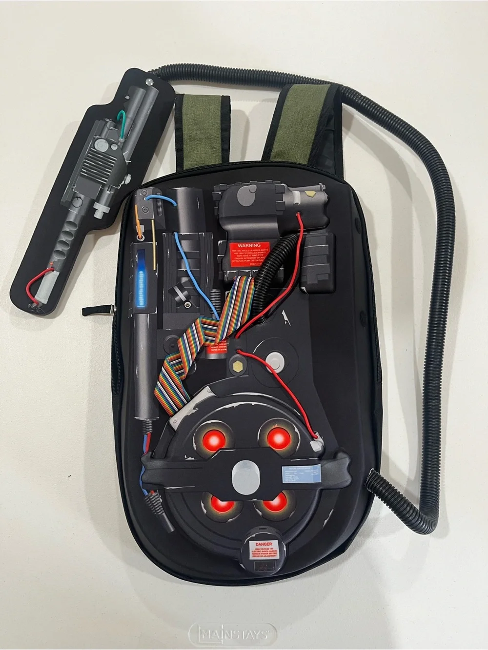 Fun Costumes Ghostbusters: Cosplay Proton Pack Backpack w Wand Stand
